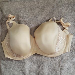 Tan bra with lace